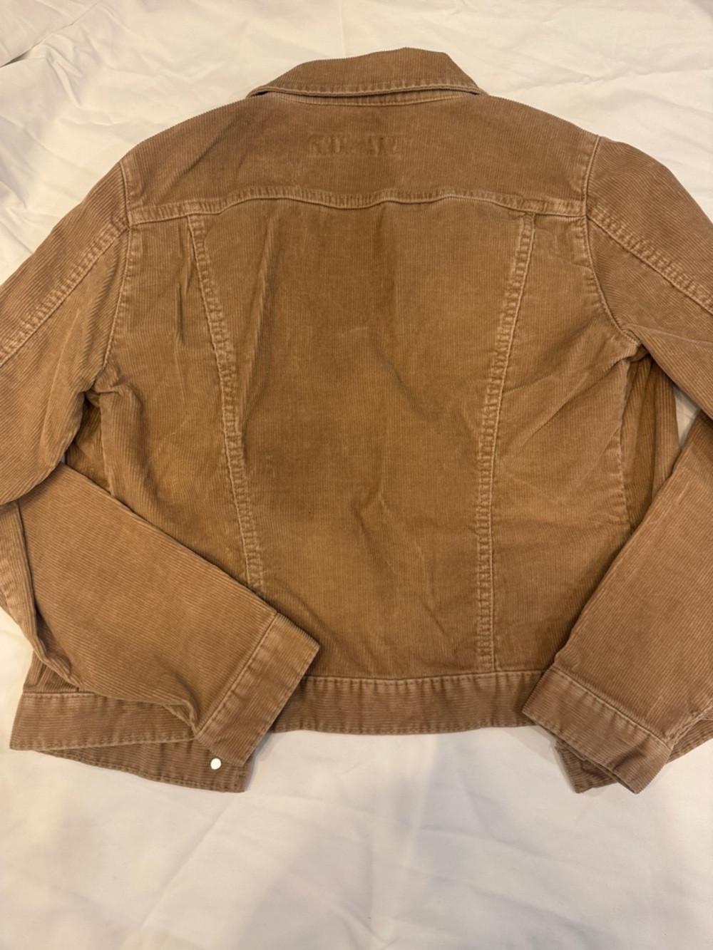 GAP Corduroy Jean Jacket in Tan Brown - Picture 6 of 14
